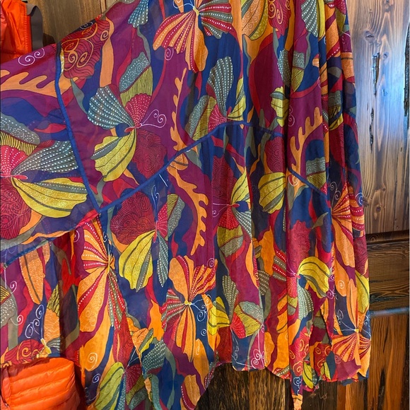 Roxy Sea Siren Maxi Chiffon Strapless Dress - Picture 6 of 9